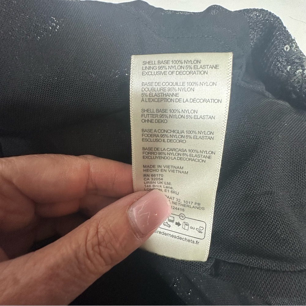 NWOT Free People Munuka Gun Metal Gray Sequin Mini Dress S - Picture 14 of 14